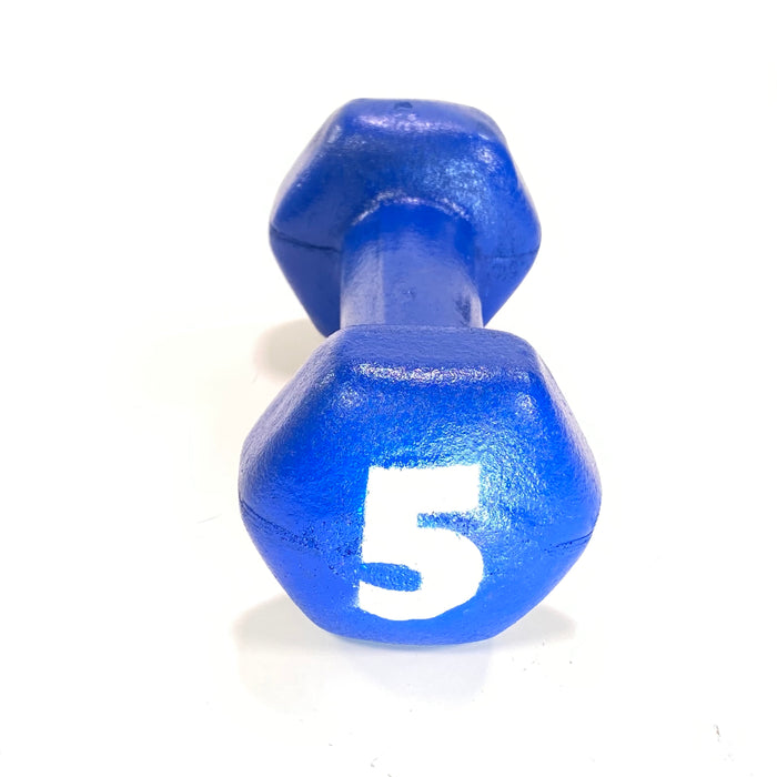 5lb Soft Flexible Foam Dumbbell Prop - Blue - Blue,Soft Urethane Foam Rubber