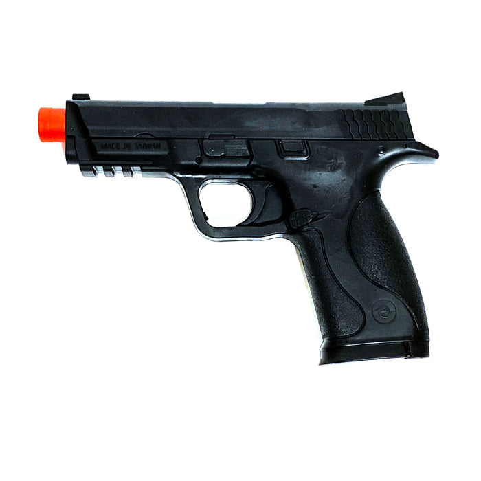 Hard Poly Police S&W MP40 Pistol Prop - Black - Black