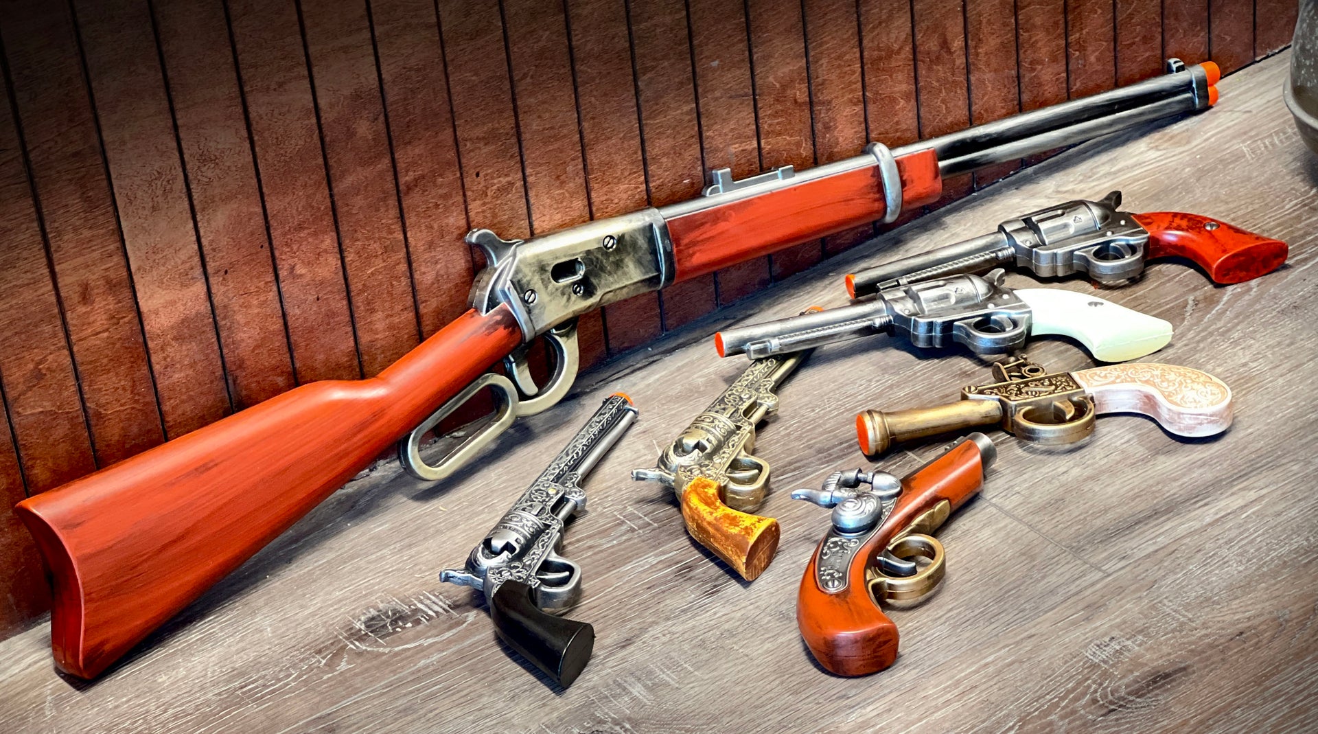 New Western and Antique Foam Guns