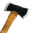 35 Inch Dual Head Urethane Foam Rubber Axe Stunt Prop - BLACK / SILVER - Black and Silver Head with Lightwood Grain Handle