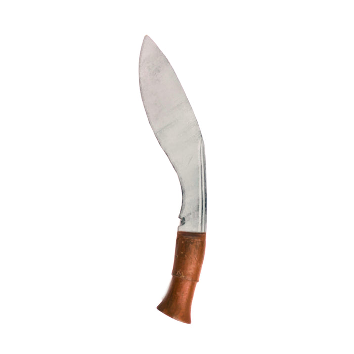 Foam Rubber Kukri Blade - NEW - Silver Blade with Brown Handle