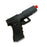 Hard Poly Police Glock Pistol Prop - Black - Black