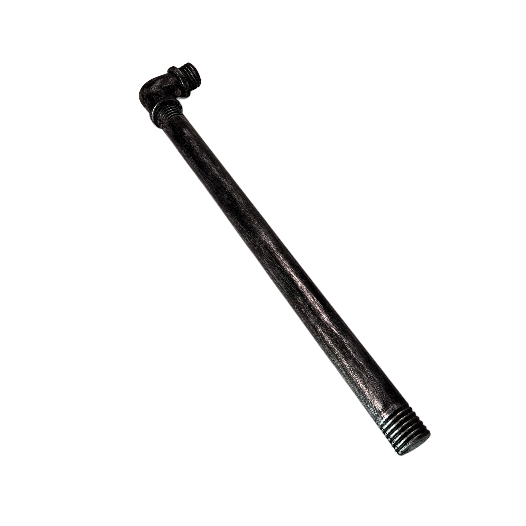 28 Inch Length Foam Rubber Lead Pipe with 90 degree Elbow - Unpainted - Unpainted