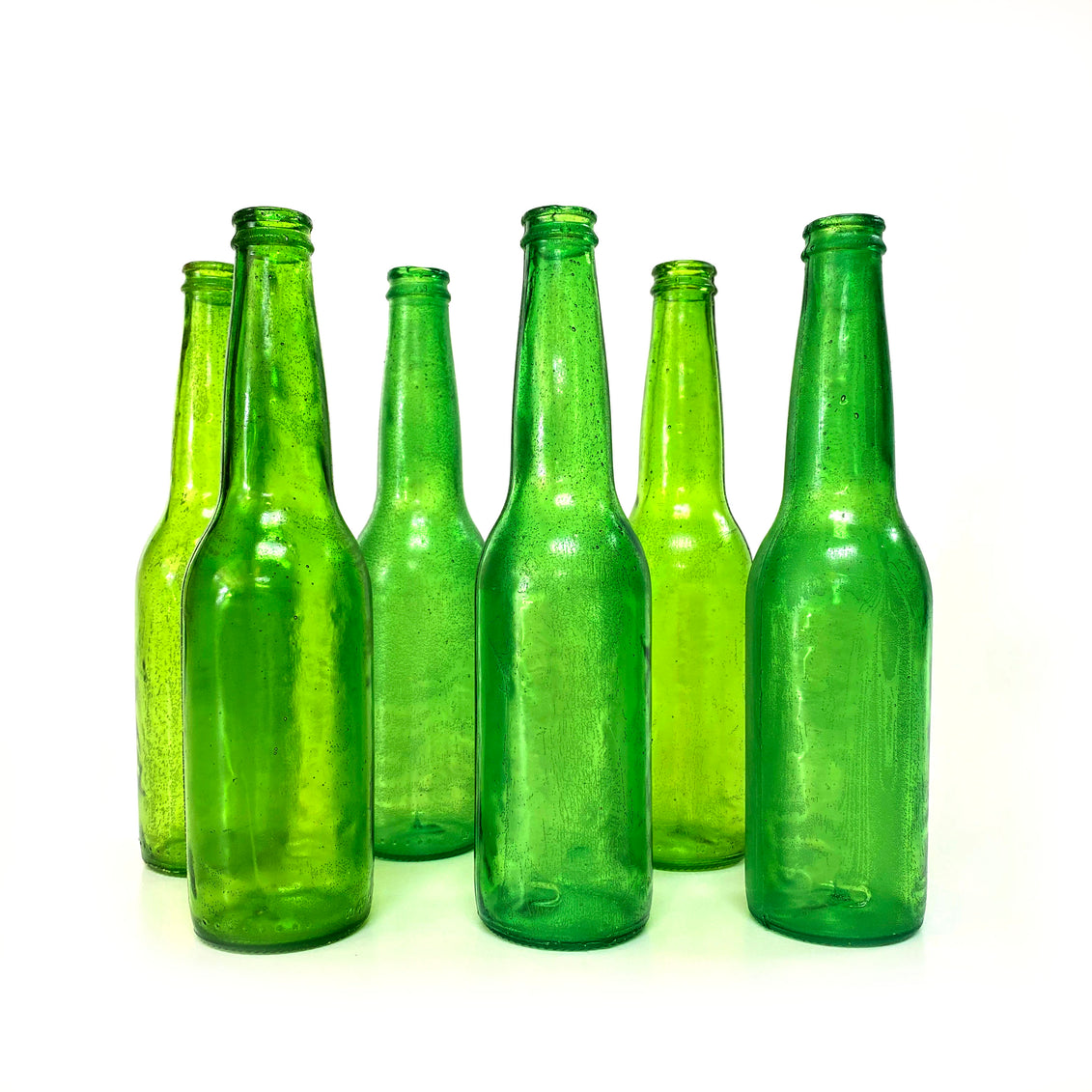 NewRuleFX SMASHProps Breakaway Beer Bottle Prop VALUE 6 Pack - DARK GREEN translucent - Dark Green Translucent