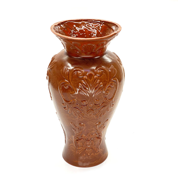 SMASHProps Breakaway Extra Large Georgian Vase 16 Inch- AMBER BROWN opaque - Amber Brown Opaque