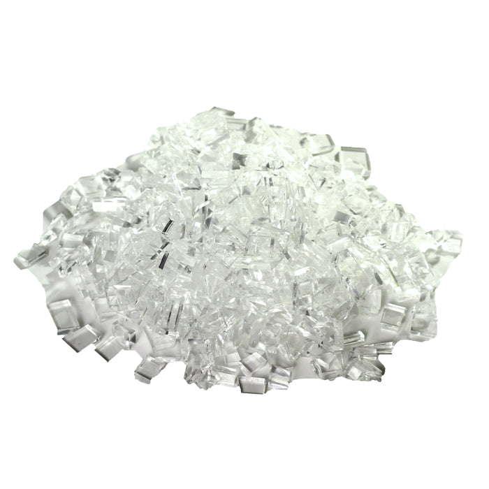 Crystal Clear Silicone Rubber Glass - TEMPERED 1 LB - Tempered,1 Pound