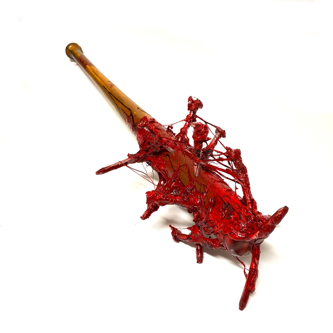 Nail Spike Baseball Bat Foam Rubber Action Prop - Gorey - Bloody Gory Guts