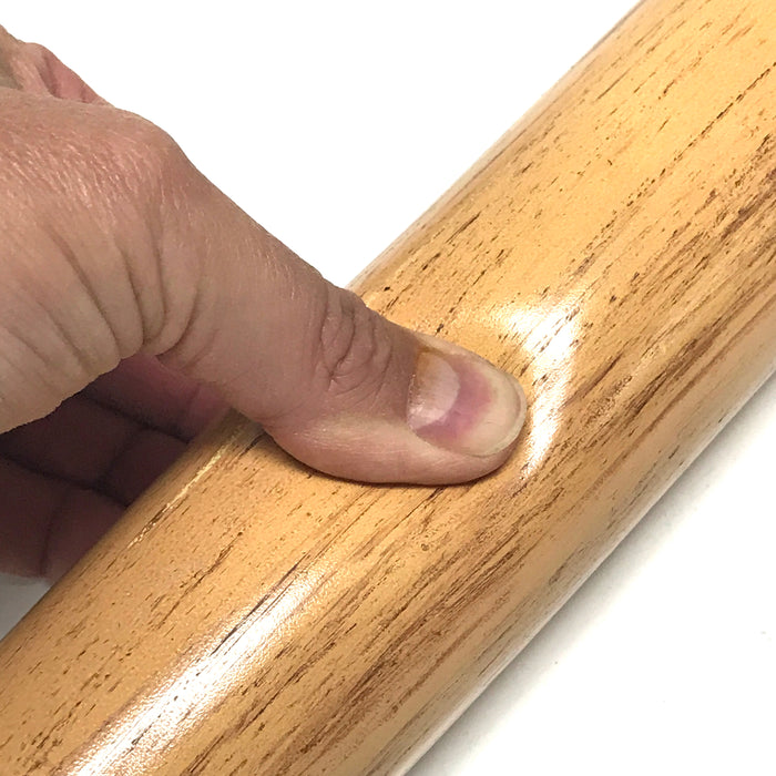 Baseball Bat Flexible Foam Rubber Prop with Fiberglass Core - LIGHT WOOD GRAIN - Light Wood Grain