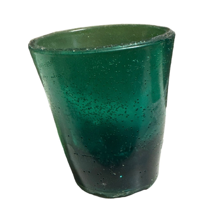 SMASHProps Breakaway Small Whiskey Shot Glass - DARK GREEN translucent - Dark Green Translucent