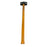 Foam LARGE 34 Inch Rubber Sledgehammer Stunt Prop - BLACK / SILVER - Black and Silver Head with Lightwood Grain Handle