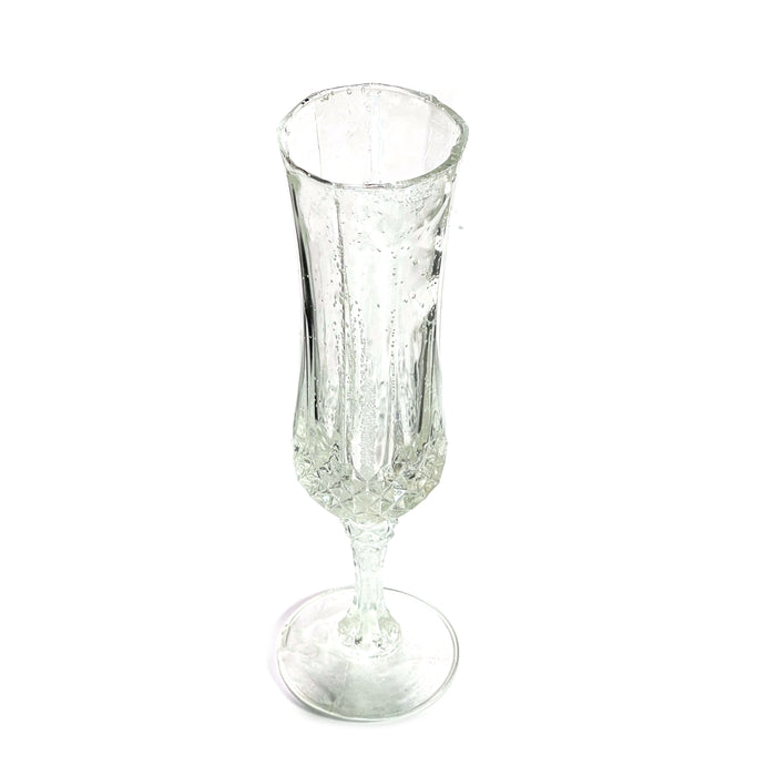 SMASHProps Breakaway Cut Crystal Longchamp Champagne Flute - Clear - Clear