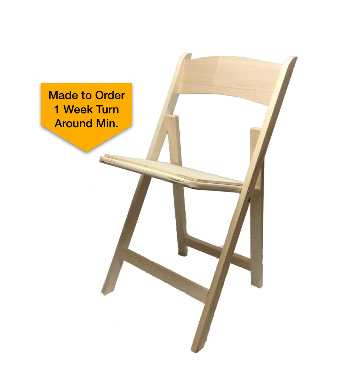 SMASHProps Breakaway Balsa Wood Folding Chair Smashable Stunt Action Prop - NATURAL - Natural