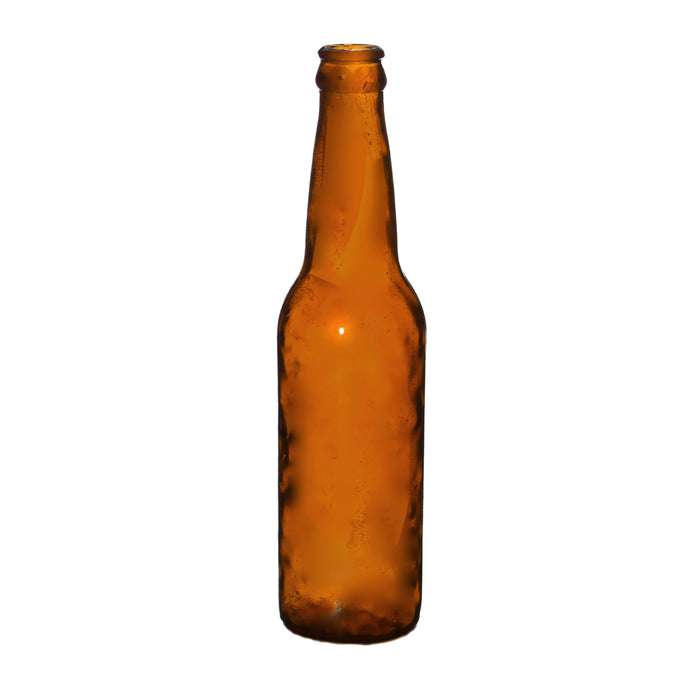 SMASHProps Breakaway Standard Beer or Soda Bottle Prop - AMBER BROWN translucent - Amber Brown Translucent