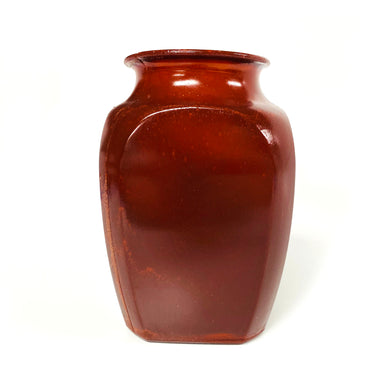 SMASHProps Breakaway Square Sided Vase or Urn - AMBER BROWN opaque - Amber Brown,Opaque
