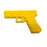 Solid Hard Poly-Plastic Police Glock Pistol Prop - Yellow - Yellow
