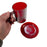 SMASHProps Breakaway Mug & Saucer Set - RED translucent - Red,Translucent