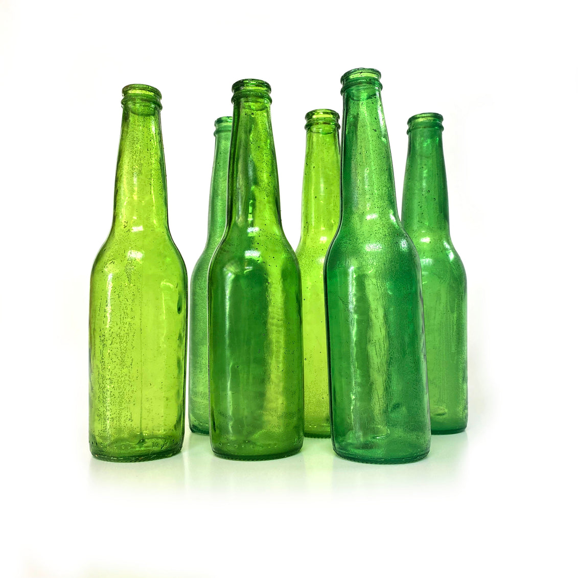 NewRuleFX SMASHProps Breakaway Beer Bottle Prop VALUE 6 Pack - DARK GREEN translucent - Dark Green Translucent
