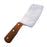 Plastic Kitchen Cleaver Blade Knife Prop - SILVER - Silver Blade with Brown Handle