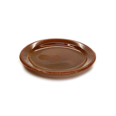 SMASHProps Breakaway Small Dinner Plate Prop - AMBER BROWN opaque - Amber Brown,Opaque
