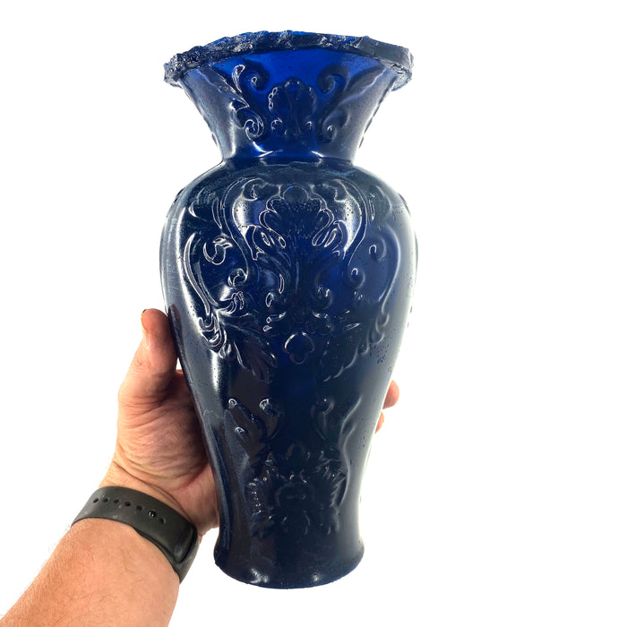 SMASHProps Breakaway Extra Large Georgian Vase 16 Inch - Cobalt Blue Translucent - Cobalt Blue Translucent