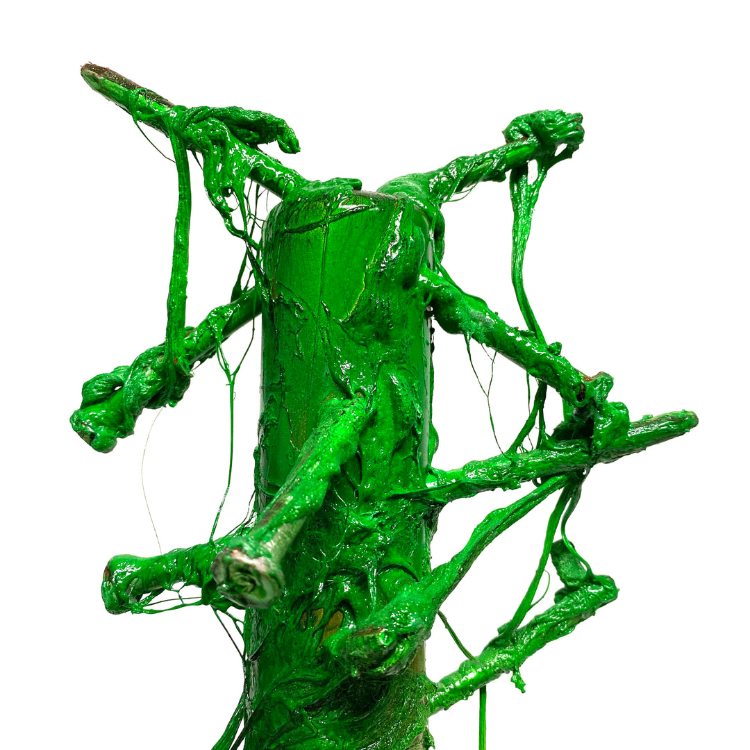 Nail Spike Baseball Bat Urethane Foam Rubber Action Prop - UV Green Slime