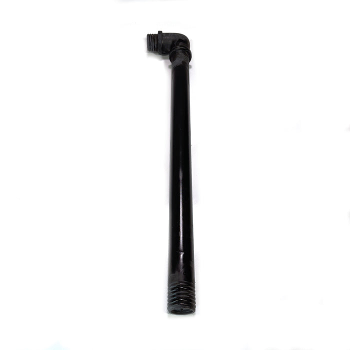 28 Inch Length Foam Rubber Lead Pipe with 90 degree Elbow - Black - Black