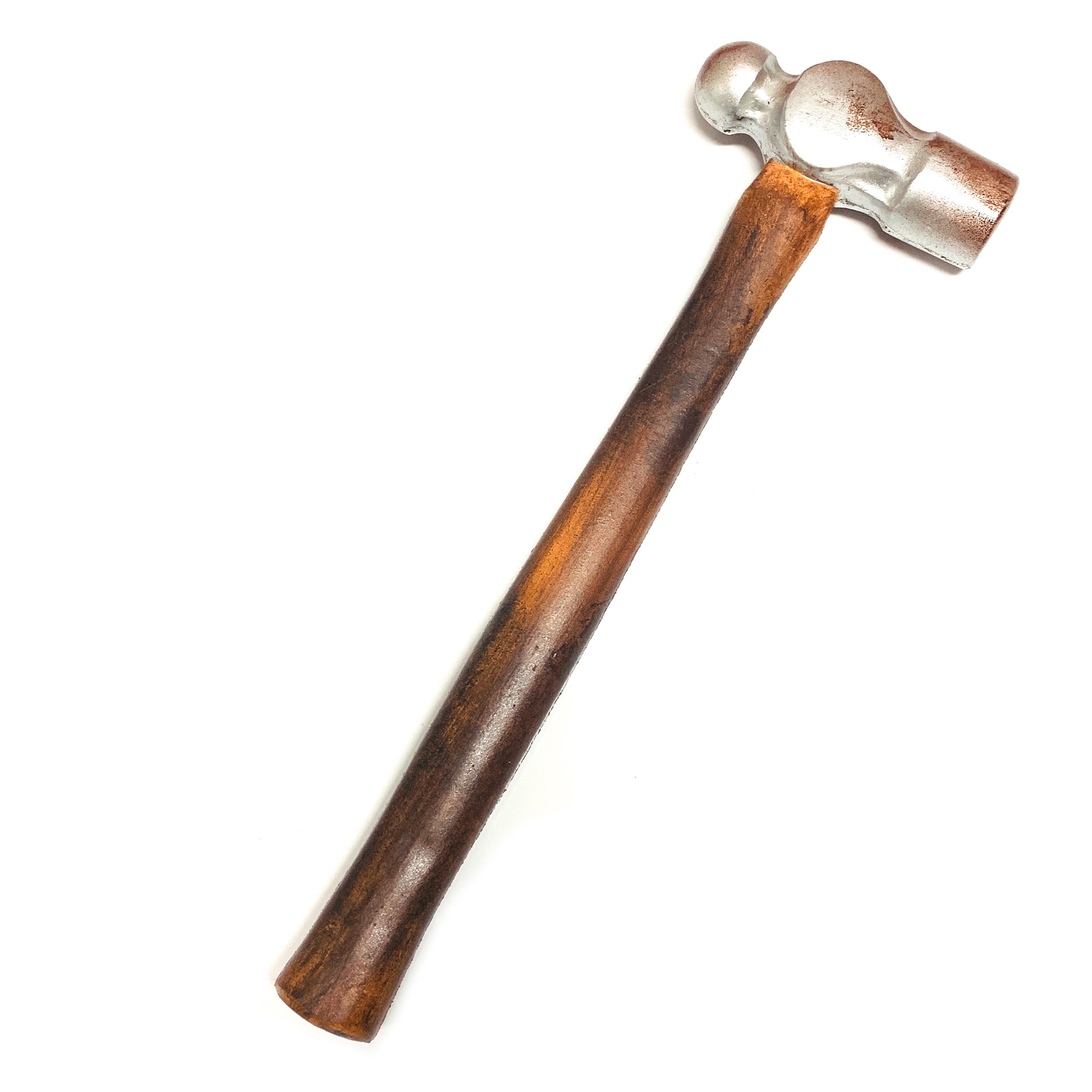 Foam Rubber Ball-Peen Hammer Stunt Prop - RUSTY - Rusty Head with Aged Handle