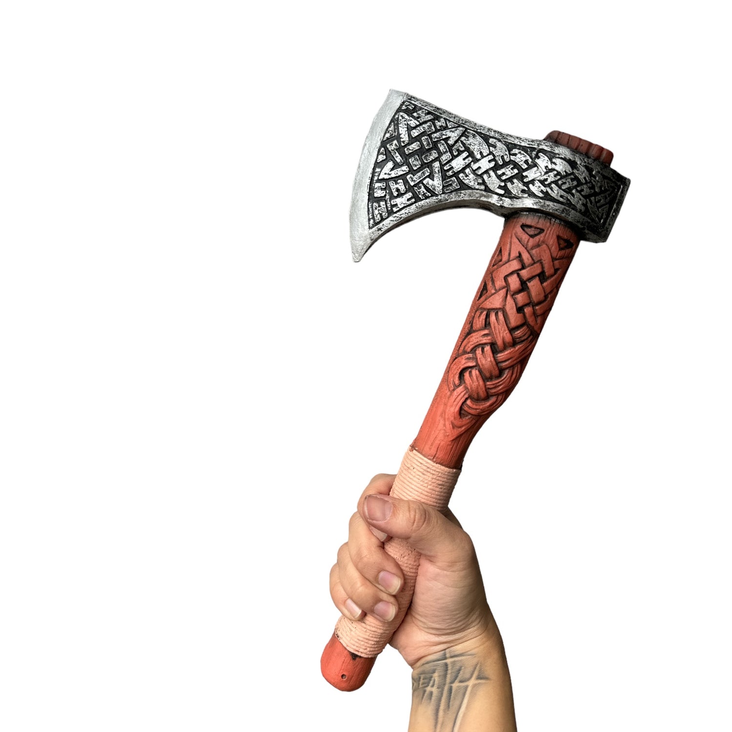 Foam Rubber Throwing Hand Axe - Celtic Norse Viking Style - Unpainted - Unpainted