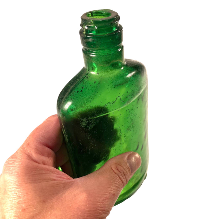 SMASHProps Breakaway Half Pint Flask Bottle Prop - Dark Green Translucent - Dark Green Translucent