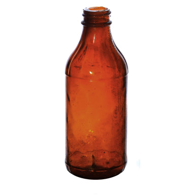 SMASHProps Breakaway Vintage Medicine Bottle Prop - AMBER BROWN translucent - Amber Brown Translucent