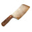 Plastic Kitchen Cleaver Blade Knife Prop - RUSTY - Rusty Blade with Brown Handle