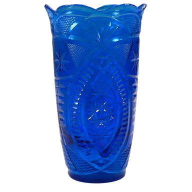 SMASHProps Breakaway Cut Crystal Vase - COBALT BLUE translucent - Cobalt Blue,Translucent