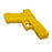 Hard Poly Police Glock Pistol Prop - Yellow - Yellow