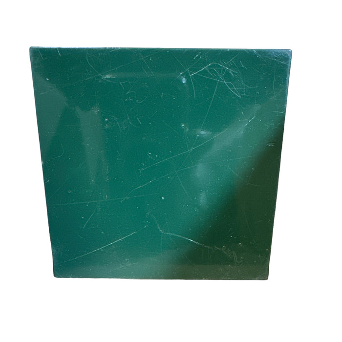 SMASHProps Breakaway Glass or Ceramic Tile Prop 4 Inch x 4 Inch - DARK GREEN Opaque - Dark Green,Opaque