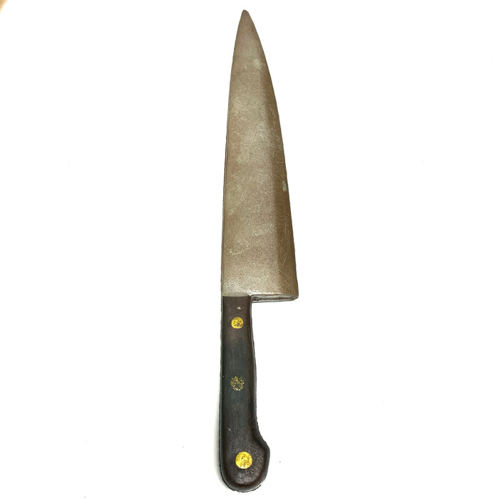 XL Butcher Knife Prop Brown Handle - Rusty - RUSTY