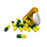 Fake Medicine Pill Capsules in 16 Dram Amber Plastic Medicine Vial with Lid - GREEN / YELLOW - Yellow / Green Pills