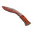 Foam Rubber Kukri Blade - BLOODY - Bloodied Silver Blade with Brown Handle