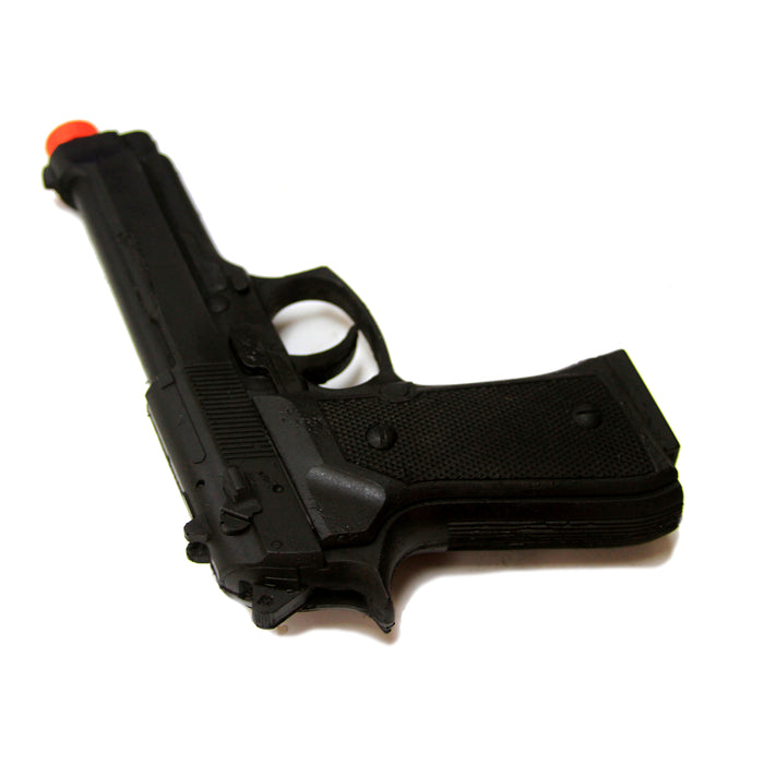 Foam Rubber Beretta 9mm Semi Automatic Style Inert Handgun Prop - Black - Black