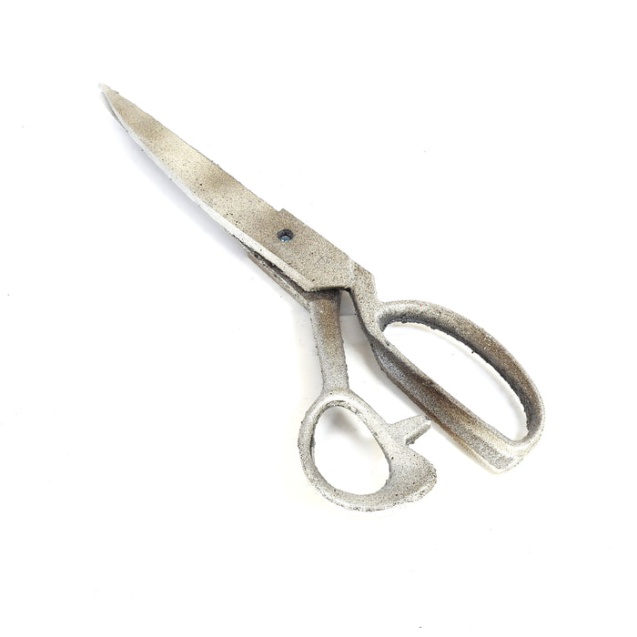 Large Foam Rubber Scissors or Shears with Functional Moving Parts - Rusty - Rusted Chrome