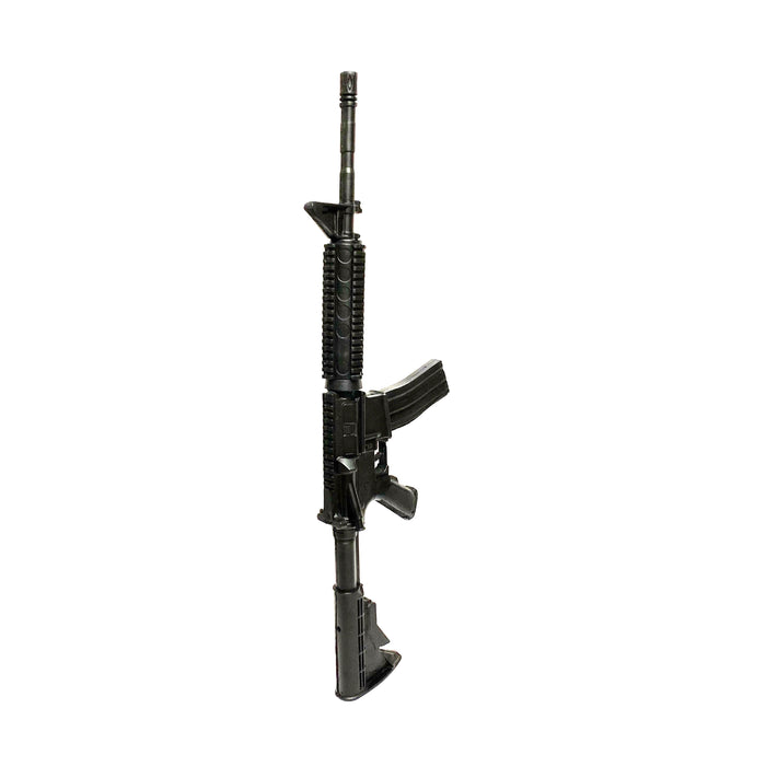 AR-15 Style Assault Rifle Inert Foam Prop Replica with Permanent Magazine - Black Finish - New Finish Black