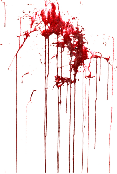 CUSTOM Wall Drip Blood Spatter 12" x 18"