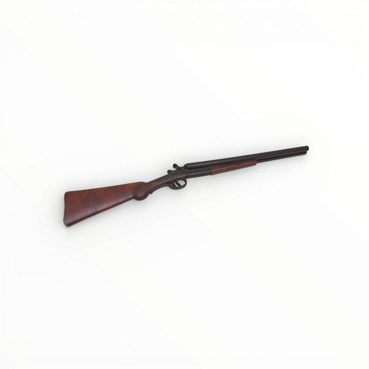 Rifles on a white background