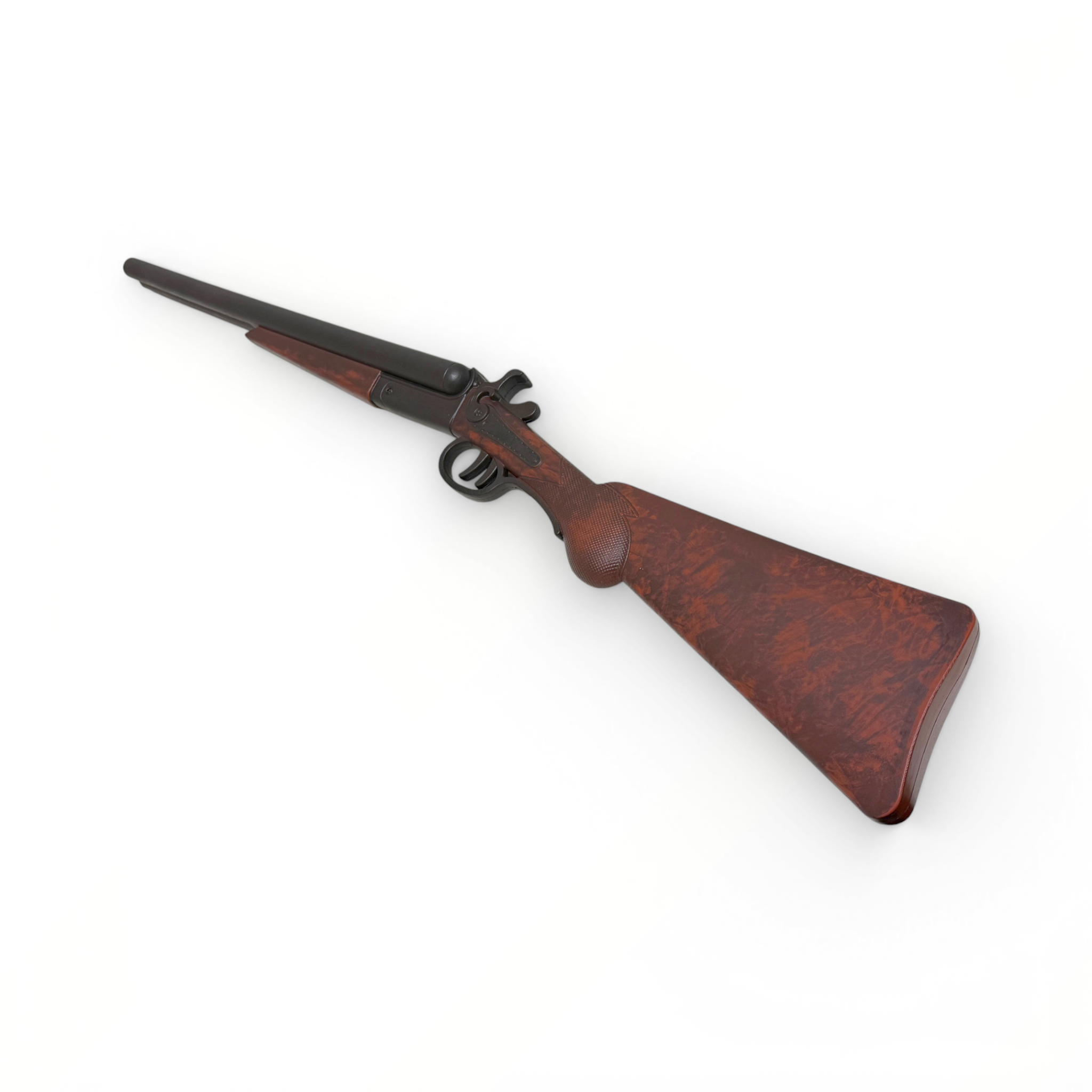 Wooden rifle on a white background