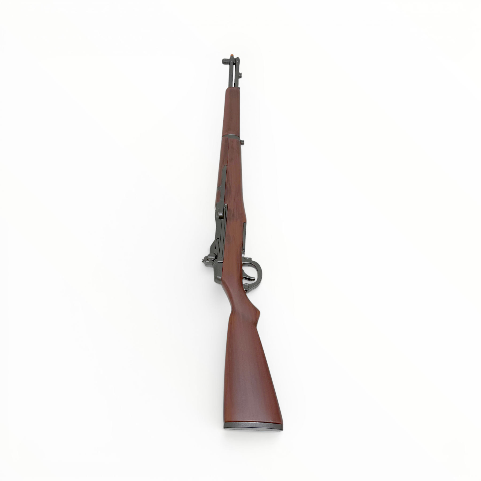 Wooden rifle on a white background