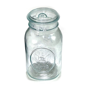 Acopa Dusk 2 Gallon Glass Jar with Black Metal Lid