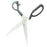 Large Foam Rubber Scissors or Shears with Functional Moving Parts - Chrome with Black Handle
