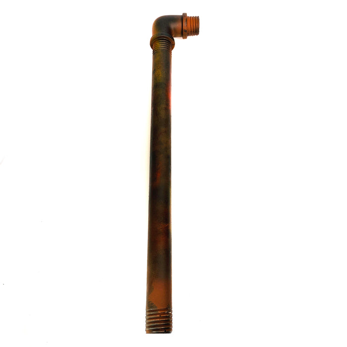 28 Inch Length Foam Rubber Lead Pipe with 90 degree Elbow - Rusty - Rusty