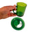 SMASHProps Breakaway Mug & Saucer Set - DARK GREEN translucent - Dark Green,Translucent