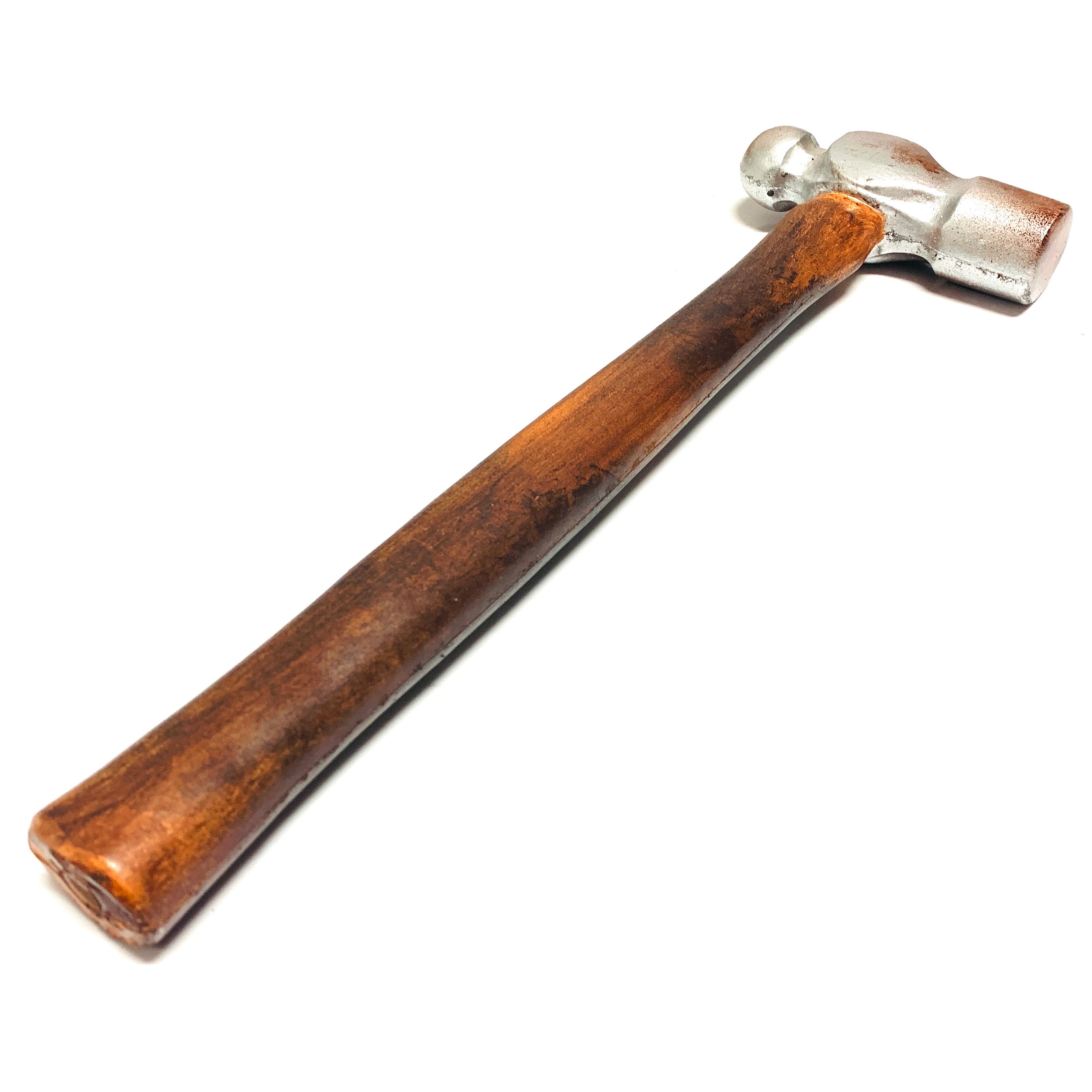 Foam Rubber Ball-Peen Hammer Stunt Prop - RUSTY - Rusty Head with Aged Handle