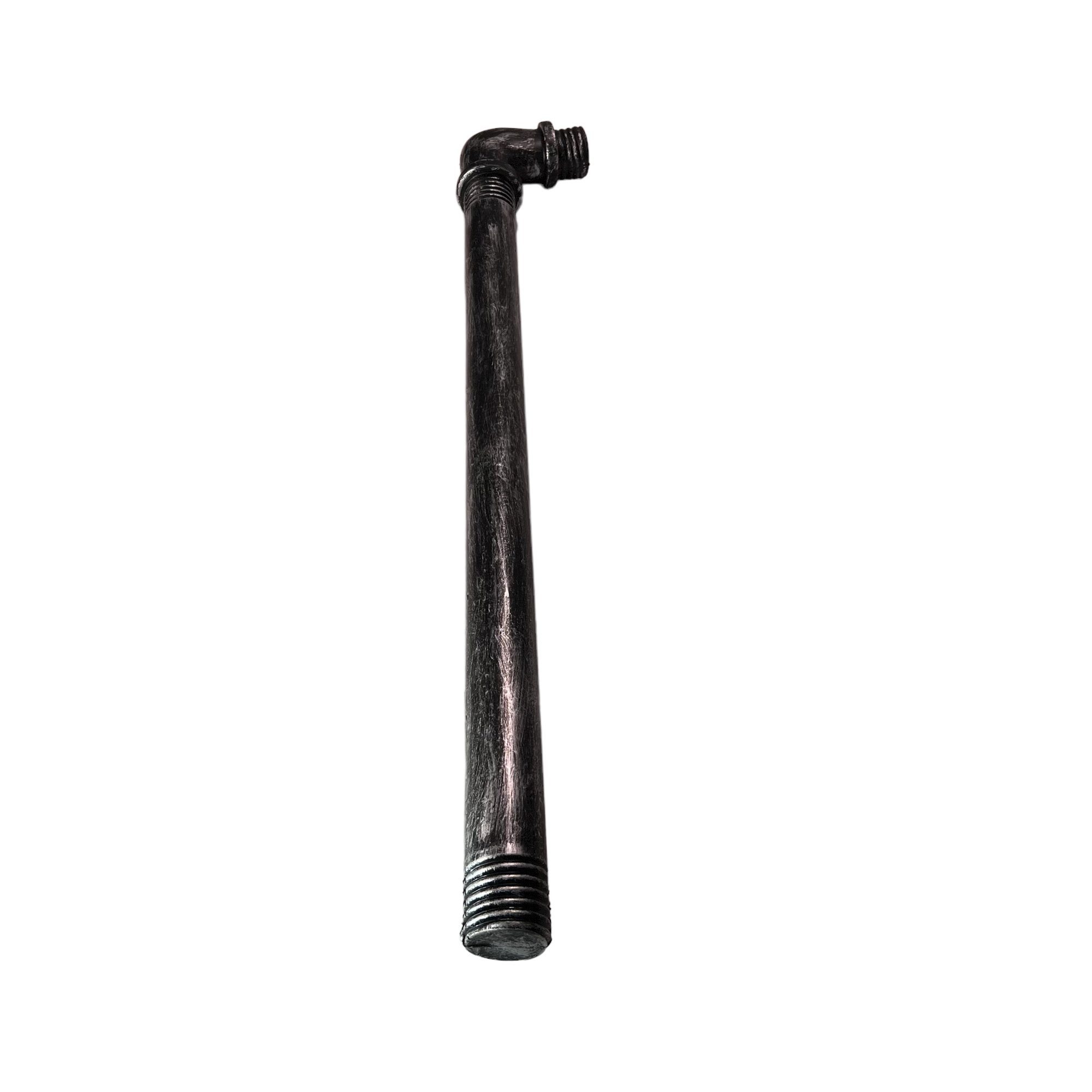 28 Inch Length Foam Rubber Lead Pipe with 90 degree Elbow - Unpainted - Unpainted